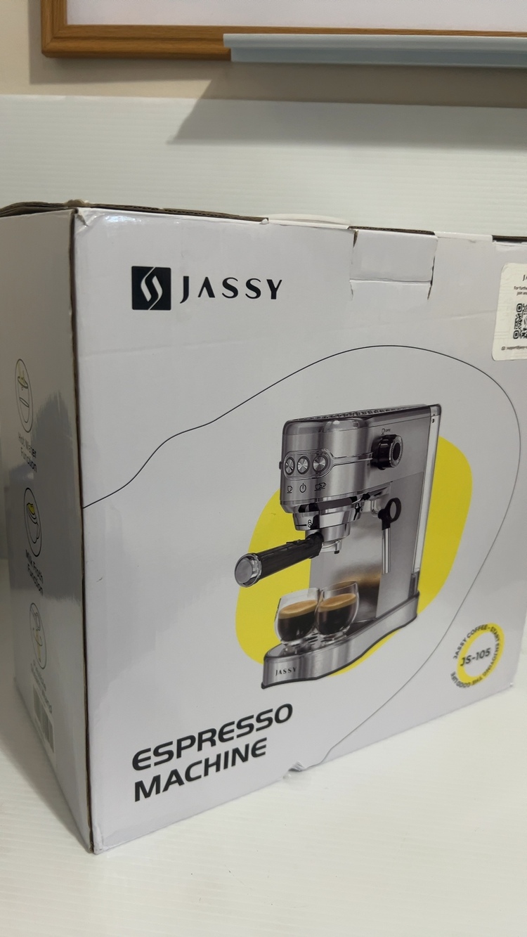 Jassy Stainless Steel Espresso Machine JS-105 Silver New - Picture 2 of 5